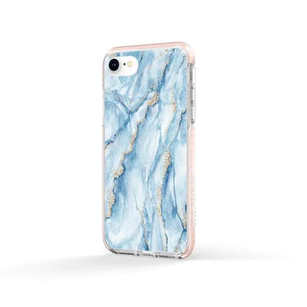 iPhone Case - Pale Blue Marble