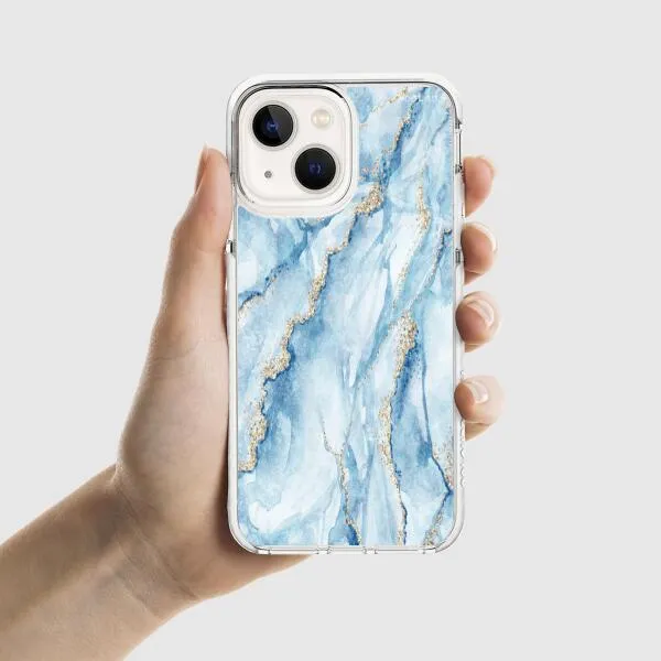iPhone Case - Pale Blue Marble