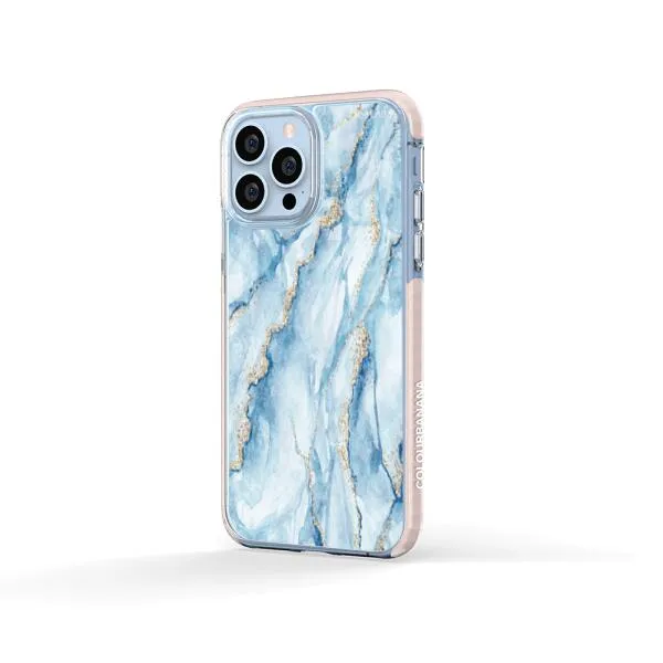 iPhone Case - Pale Blue Marble