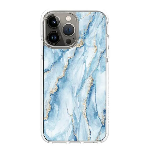 iPhone Case - Pale Blue Marble