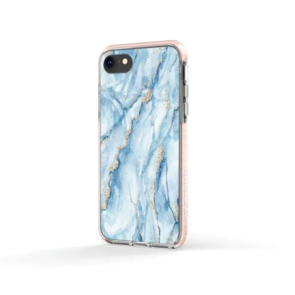 iPhone Case - Pale Blue Marble