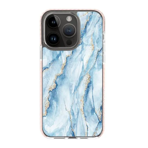 iPhone Case - Pale Blue Marble