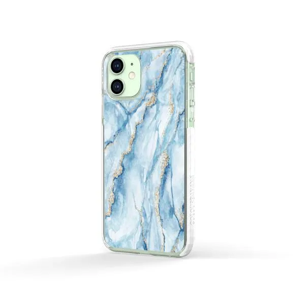 iPhone Case - Pale Blue Marble