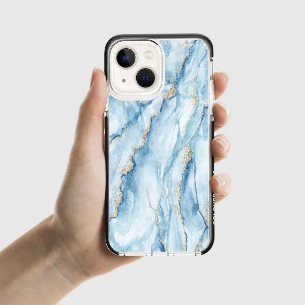 iPhone Case - Pale Blue Marble