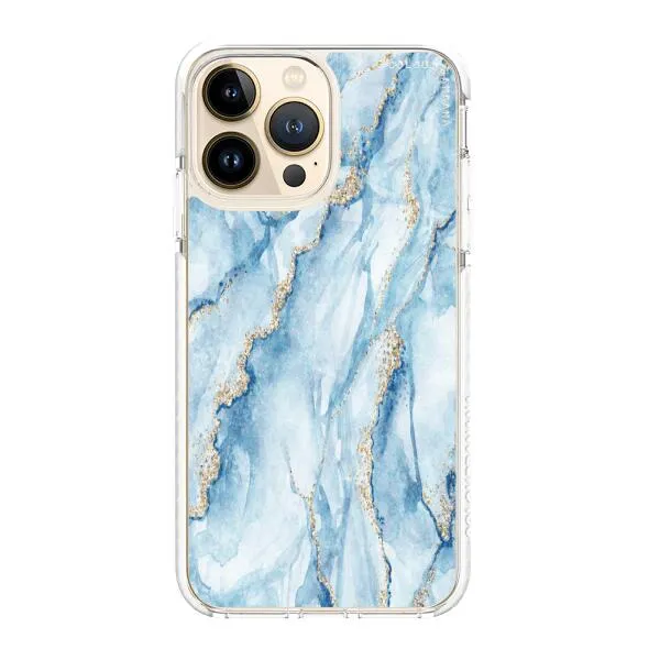 iPhone Case - Pale Blue Marble