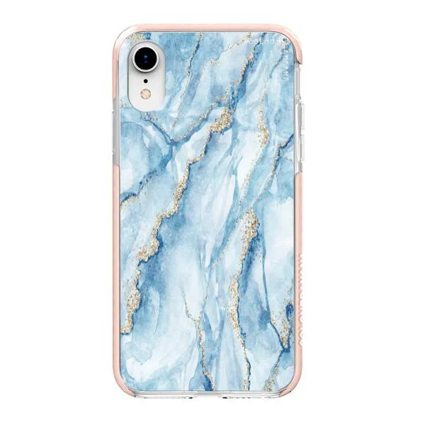 iPhone Case - Pale Blue Marble