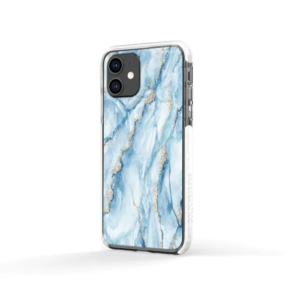 iPhone Case - Pale Blue Marble