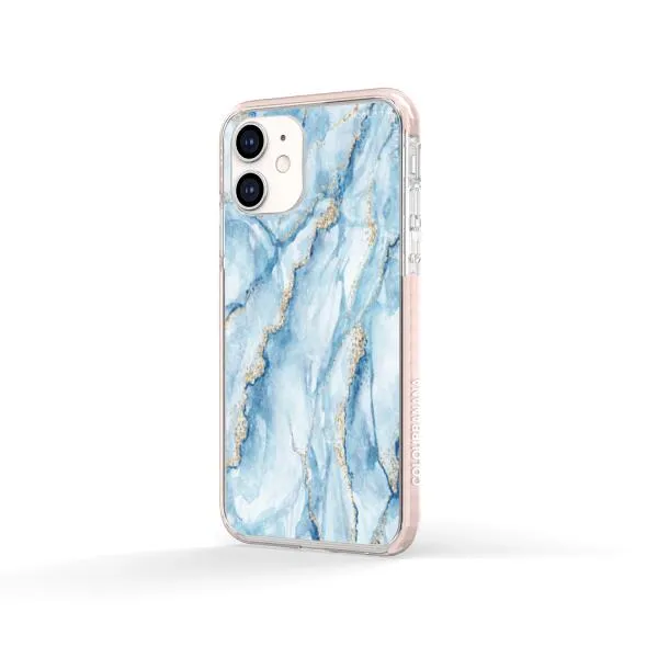 iPhone Case - Pale Blue Marble