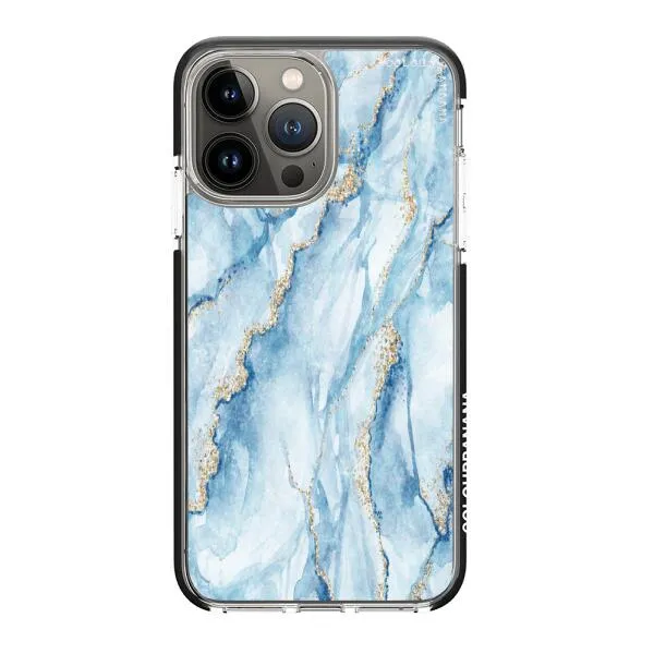 iPhone Case - Pale Blue Marble