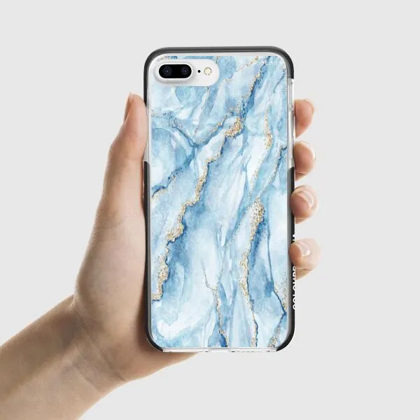 iPhone Case - Pale Blue Marble