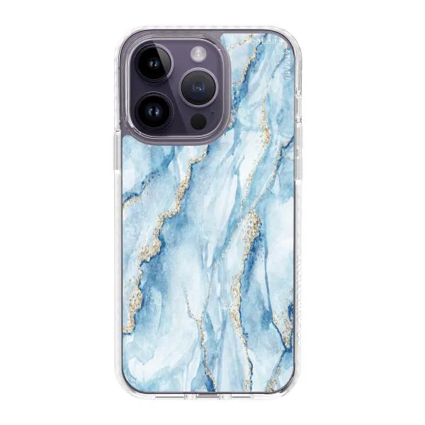 iPhone Case - Pale Blue Marble