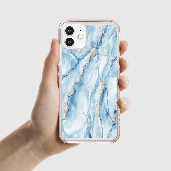 iPhone Case - Pale Blue Marble