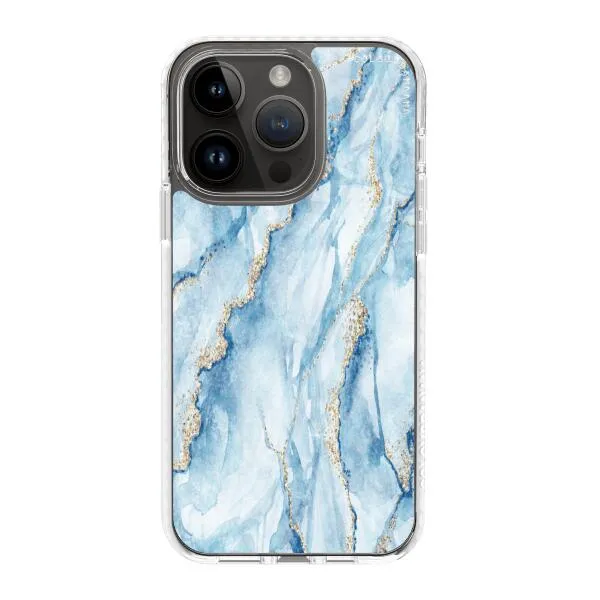 iPhone Case - Pale Blue Marble