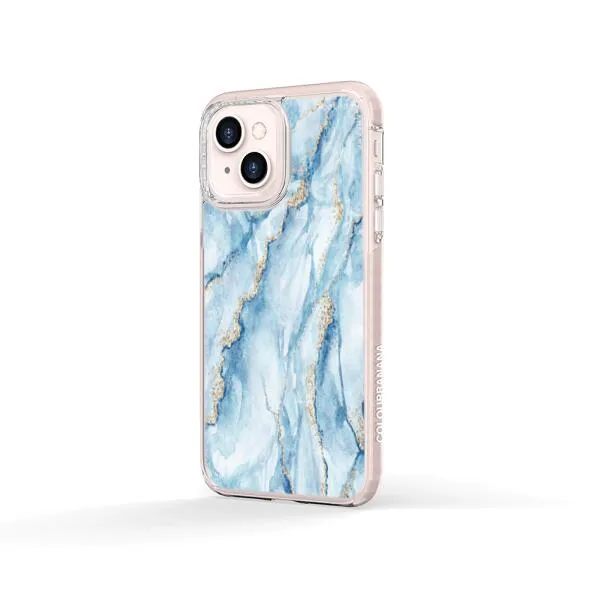 iPhone Case - Pale Blue Marble