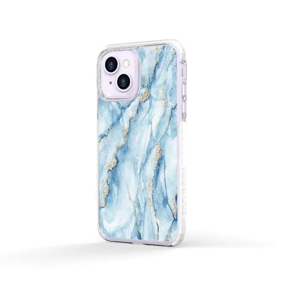 iPhone Case - Pale Blue Marble