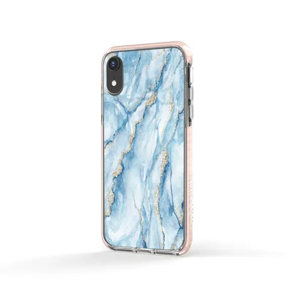 iPhone Case - Pale Blue Marble