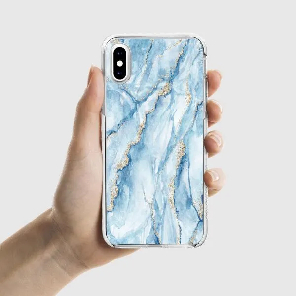 iPhone Case - Pale Blue Marble