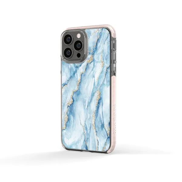 iPhone Case - Pale Blue Marble