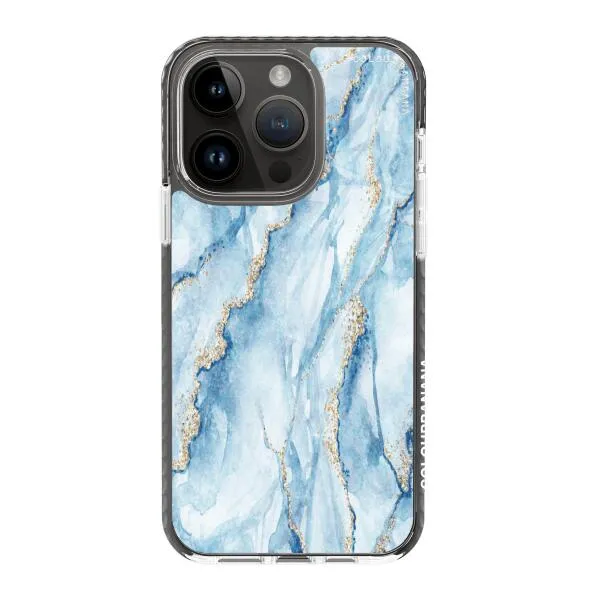 iPhone Case - Pale Blue Marble