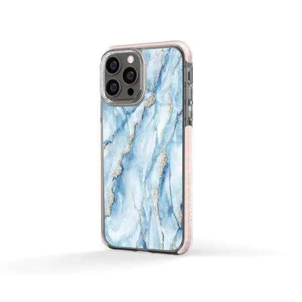 iPhone Case - Pale Blue Marble