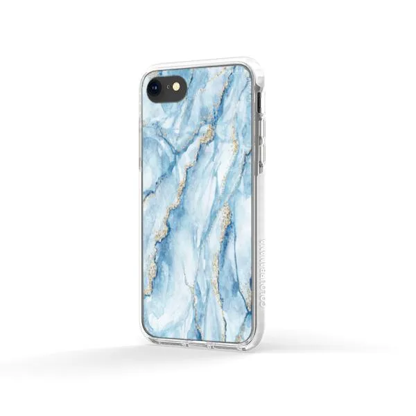 iPhone Case - Pale Blue Marble