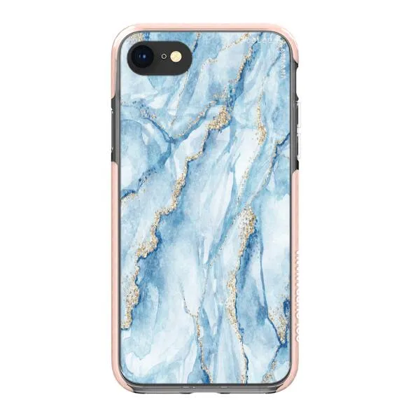 iPhone Case - Pale Blue Marble