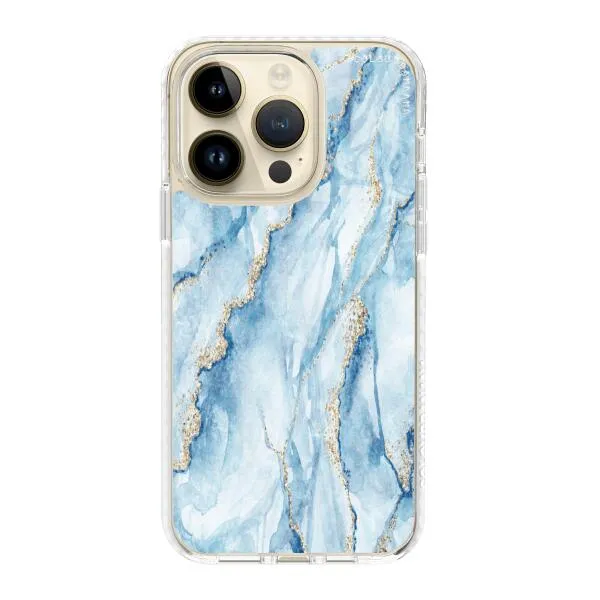 iPhone Case - Pale Blue Marble