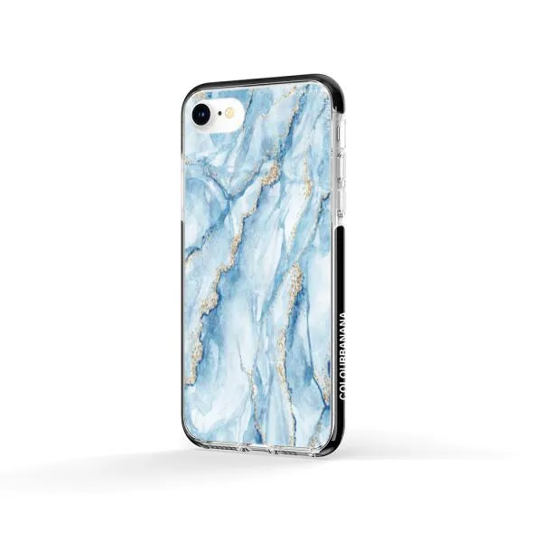 iPhone Case - Pale Blue Marble