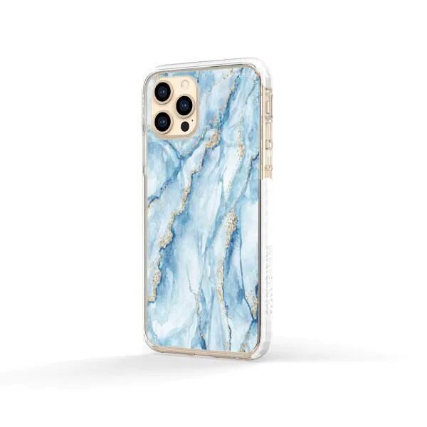 iPhone Case - Pale Blue Marble