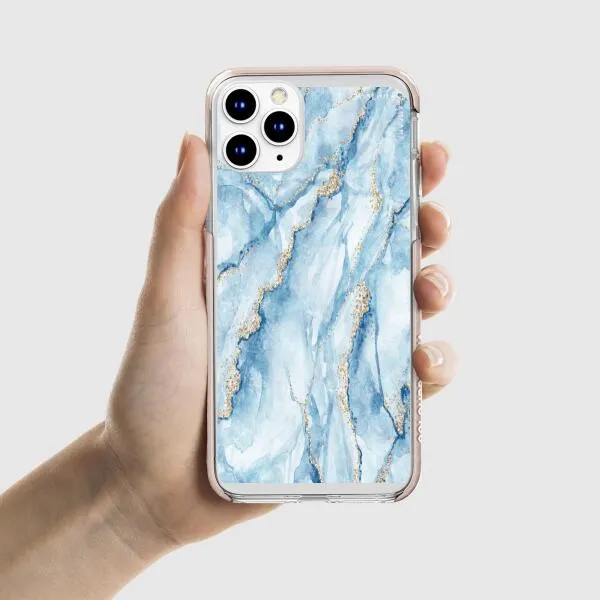 iPhone Case - Pale Blue Marble