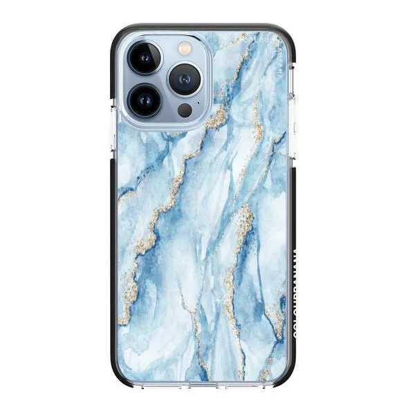 iPhone Case - Pale Blue Marble