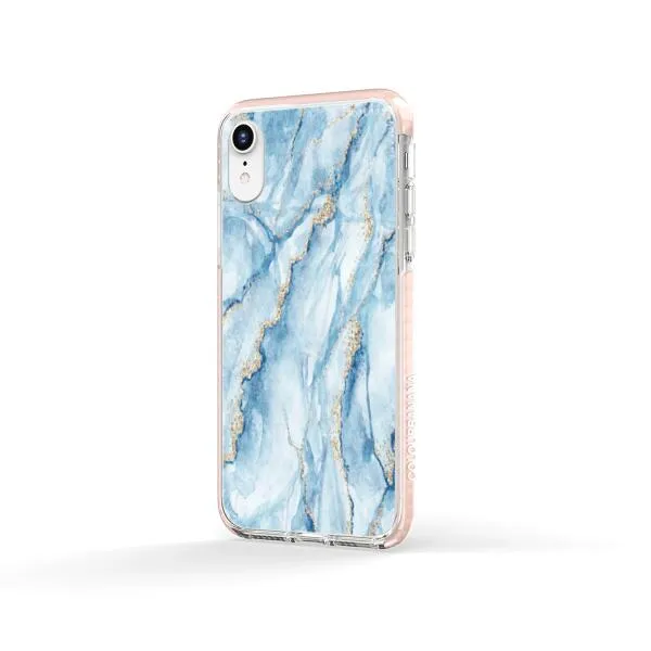 iPhone Case - Pale Blue Marble