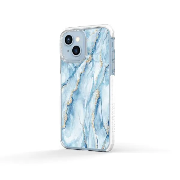 iPhone Case - Pale Blue Marble