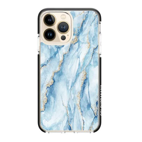 iPhone Case - Pale Blue Marble