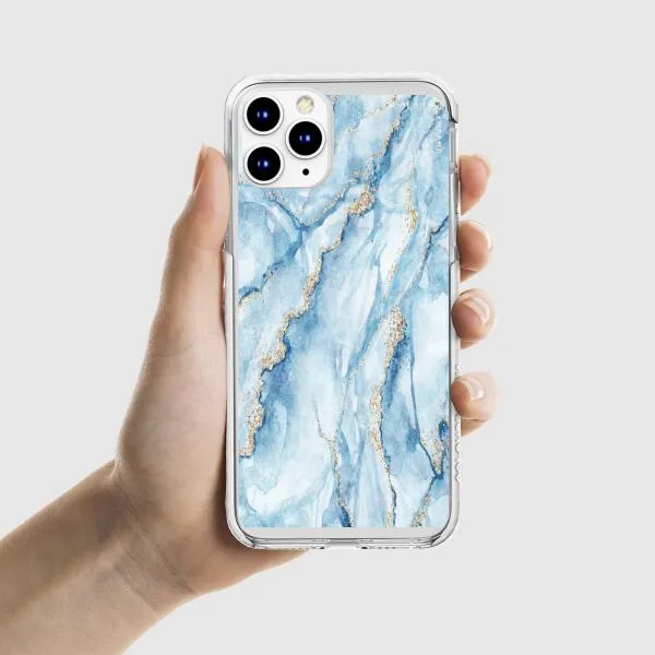 iPhone Case - Pale Blue Marble