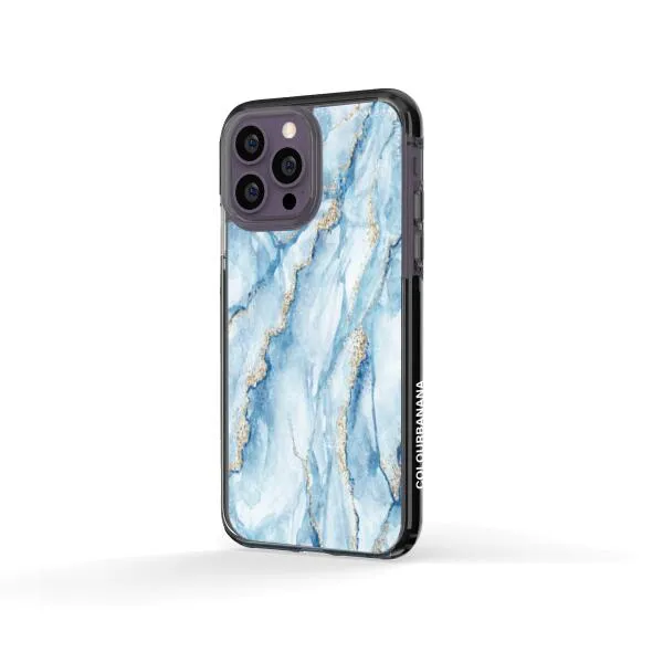 iPhone Case - Pale Blue Marble