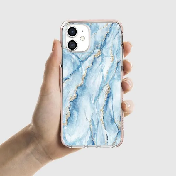 iPhone Case - Pale Blue Marble