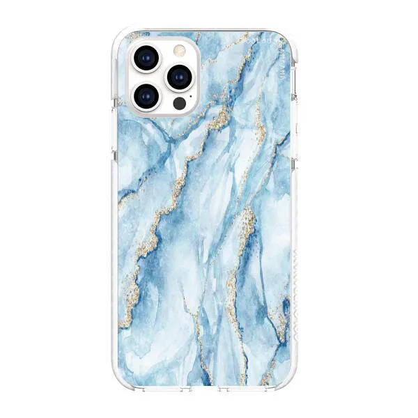 iPhone Case - Pale Blue Marble
