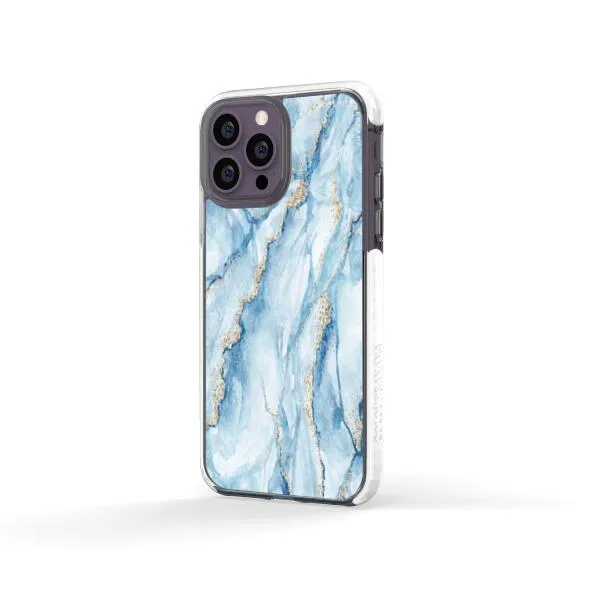 iPhone Case - Pale Blue Marble