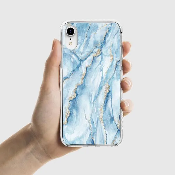 iPhone Case - Pale Blue Marble