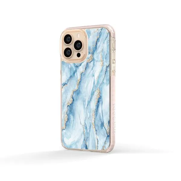 iPhone Case - Pale Blue Marble