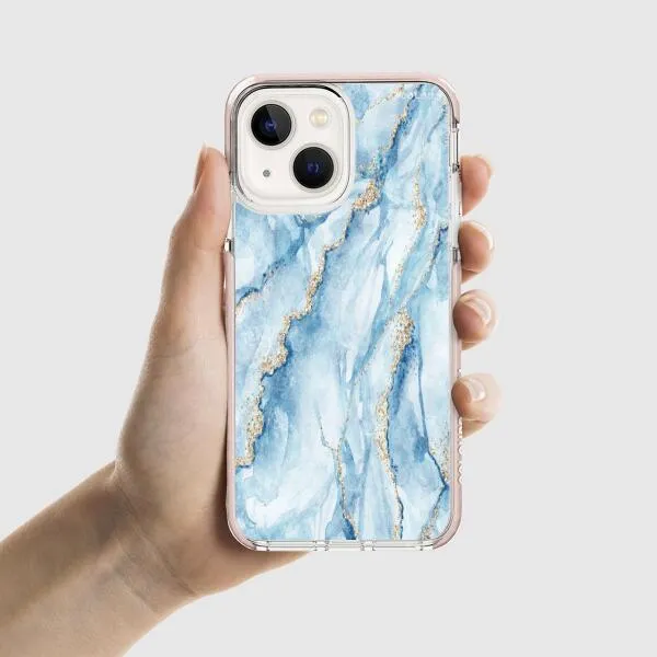 iPhone Case - Pale Blue Marble