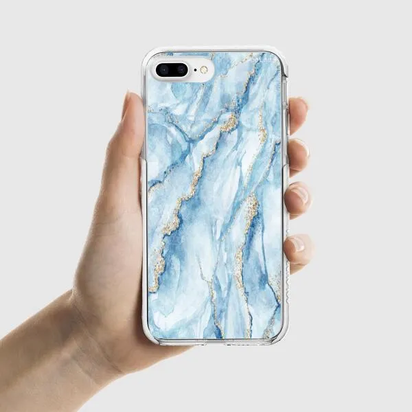 iPhone Case - Pale Blue Marble