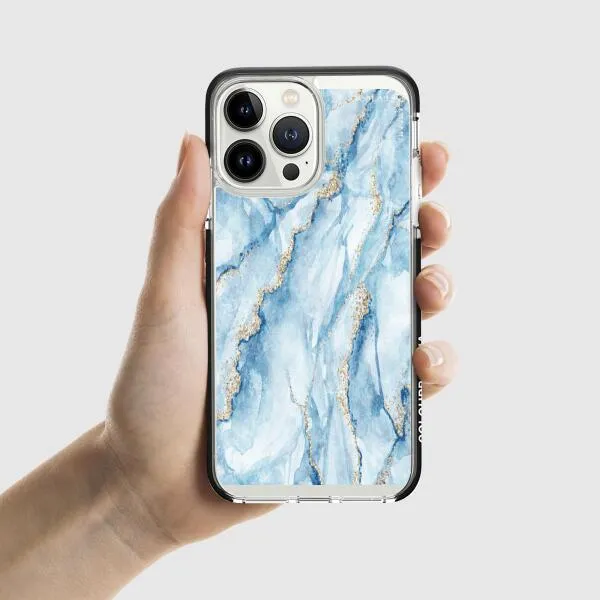 iPhone Case - Pale Blue Marble