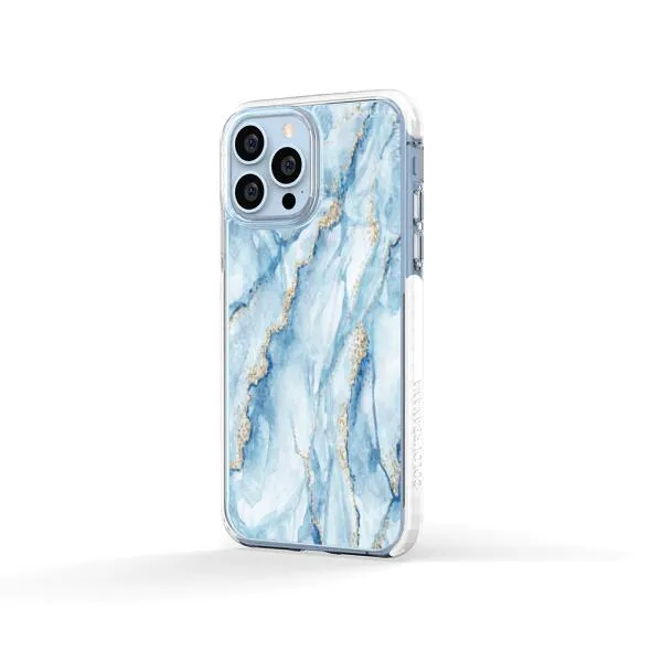iPhone Case - Pale Blue Marble