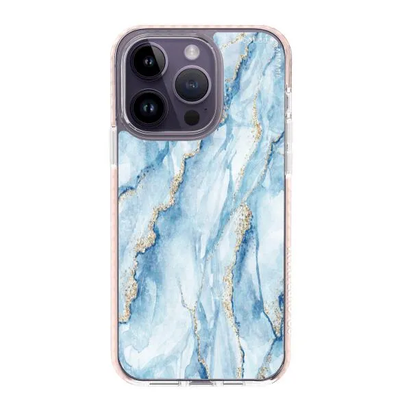 iPhone Case - Pale Blue Marble