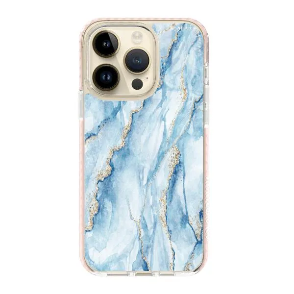 iPhone Case - Pale Blue Marble