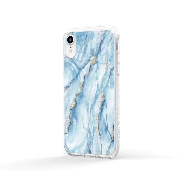 iPhone Case - Pale Blue Marble
