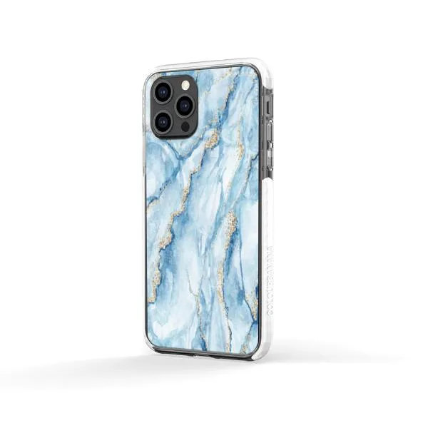 iPhone Case - Pale Blue Marble