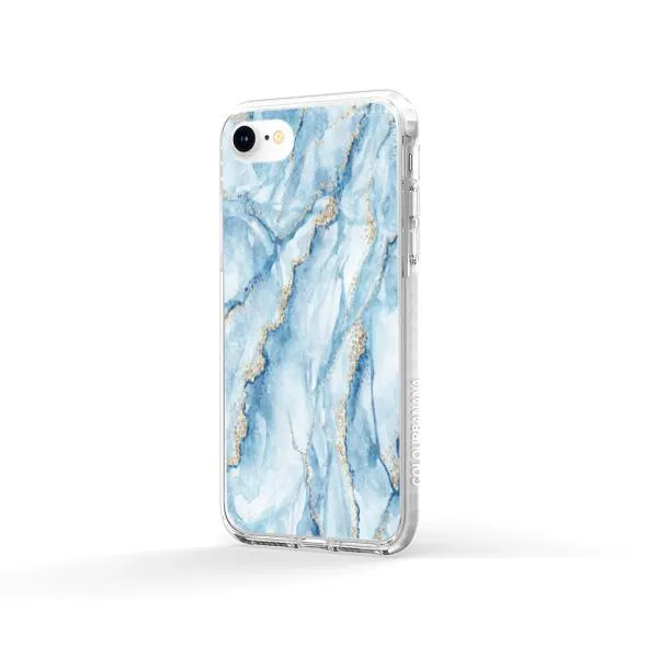 iPhone Case - Pale Blue Marble